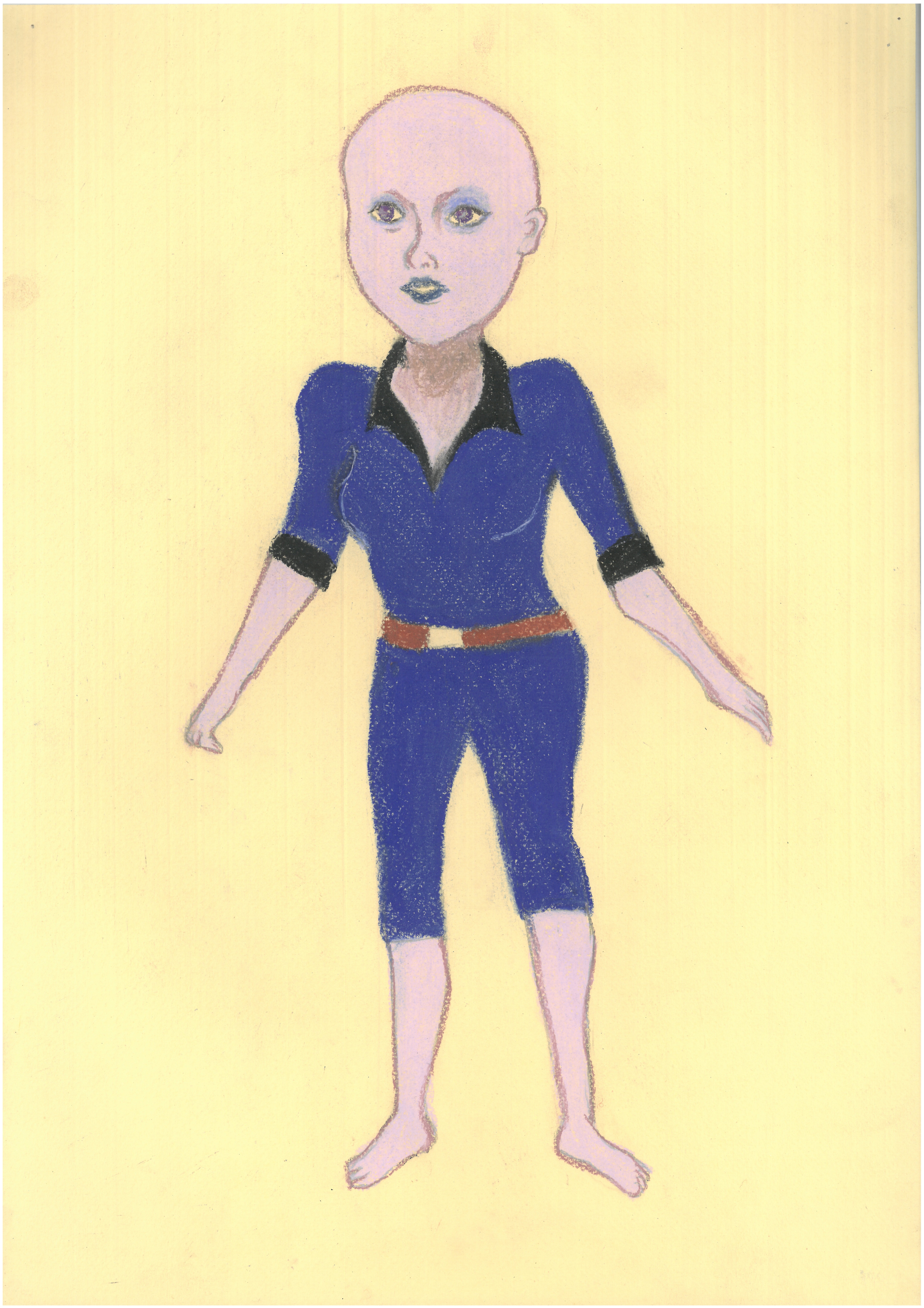 06_笹岡由梨子《へロー ホーリー！》ドローイング